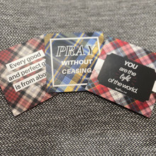 Load image into Gallery viewer, Plaid Scripture Card Set