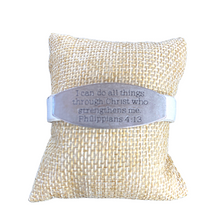 Load image into Gallery viewer, Bible Verse Leather Bracelet White