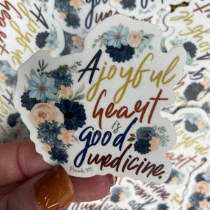 A Joyful Heart Vinyl Sticker