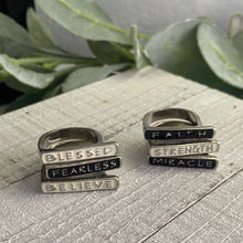 Load image into Gallery viewer, Faith-Based Stackable Statement Rings