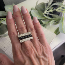 Load image into Gallery viewer, Faith-Based Stackable Statement Rings
