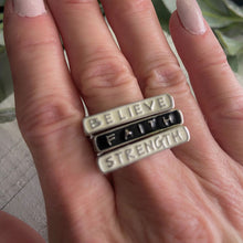 Load image into Gallery viewer, Faith-Based Stackable Statement Rings
