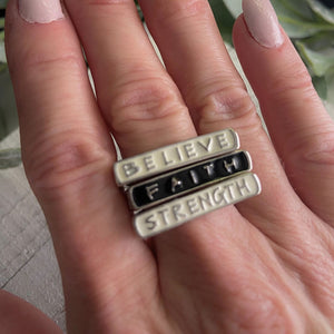 Faith-Based Stackable Statement Rings