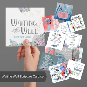 Waiting Well Scripture Card Set