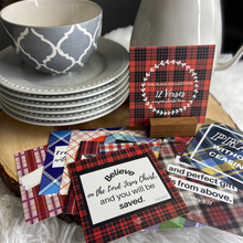 Load image into Gallery viewer, Plaid Scripture Card Set